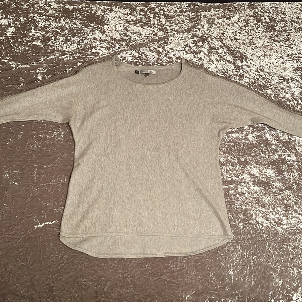 Jenifer Lopez Beaded Arm 3/4 Length Sleeve Top